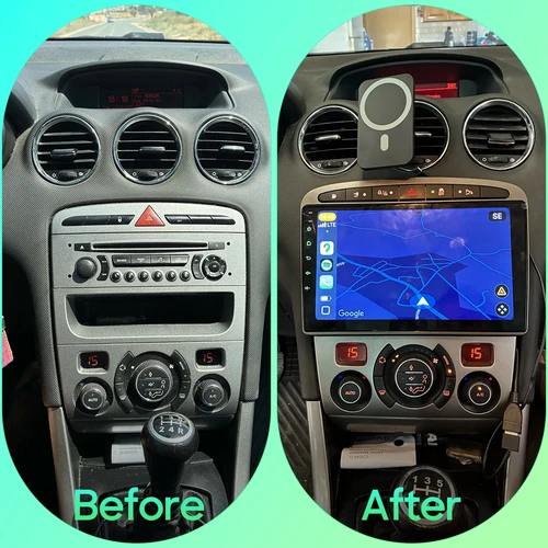 Imagen 2 del producto Unidad principal de reproductor Multimedia para coche Android 15 para Peugeot 308 308SW 408 2012 - 2020 CarPlay inalámbrico Auto Video Audio estéreo 2din