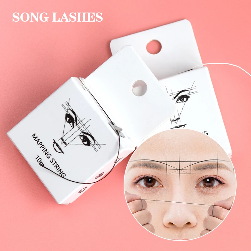 Songlashes Mapping String Black White Eyelashes Supplies Women Make Up Tools Eyelashes no technique and skills required