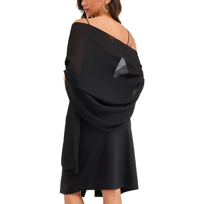 

Женские шали и накидки Baoqiya для вечернего платья, шифоновая шаль, мягкий элегантный шелковистый свадебный шарф из пашмины