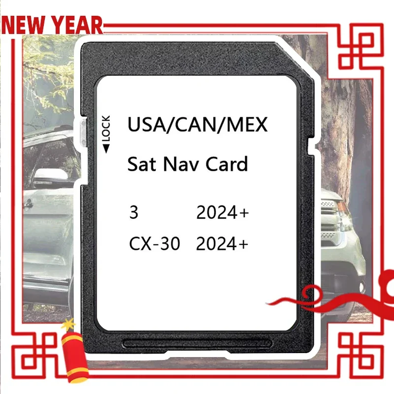 

Upgrade Navigation Media USA Canada Mexico Map SD Card 16GB Sat Nav North America GPS Accessories for Mazda 3 CX-30 2024 Vehicle