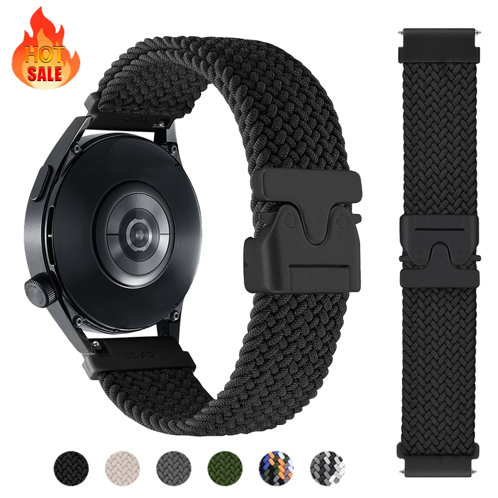 20 22 mm geflochtenes Nylonarmband für Garmin Forerunner 165 265 570 645/255 Musikband für Garmin Venu 4 3 2 Sq Vivoactive 6 Armband