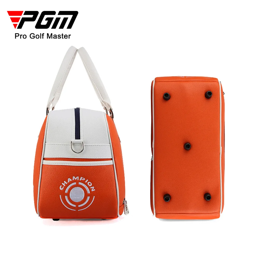 PGM Golf Clothing Bag Large Capacity Ultra Light and Portable Men\'s and Women\'s PU Shoes Bag Cross Body Shoulder Bag YWB017