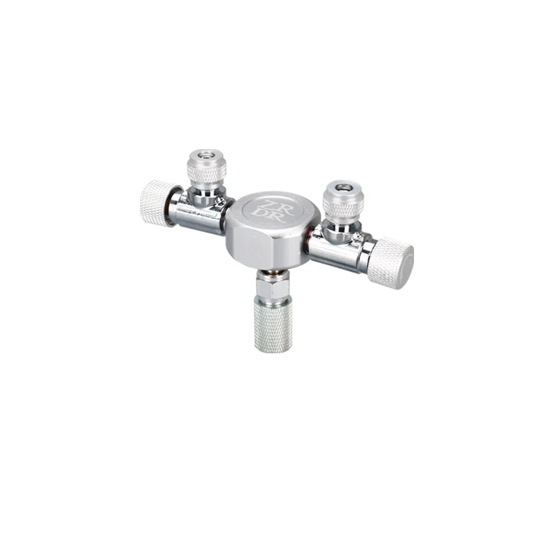 ZRDR W02-02 2Ways Distributor CO2 Splitter Valve Multi Solenoid Regulator Aquarium CO2 Multi-pass Multi-channel Splitter