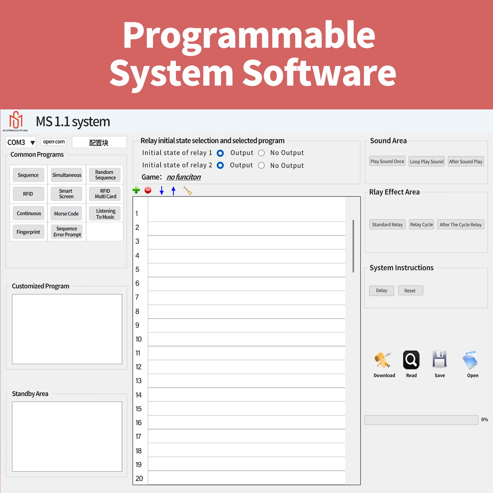 Misterioso estúdio sala secreta escape mecanismo de jogo adereços quebra-cabeça eletrônico excelente 1987 gy carta sistema tela inteligente