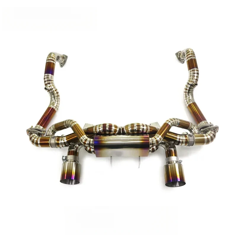 

GT4 Exhaust for 718 GT4 RS 4.0L Titanium Pipe Exhaust Muffler Valve Catback Downpipe with High Quality Pipe Parts