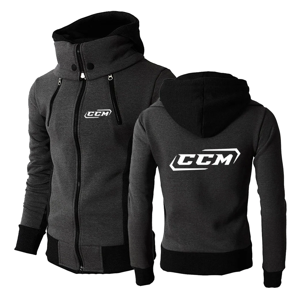 

2024 New Men CCM Autumn Harajuku Zipper Hoodie High-quality Three-color Causal And Comfortable Sweatshirts Coat