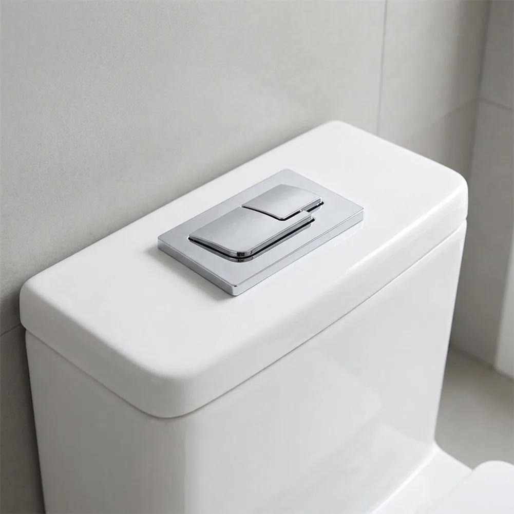 Water Saving Dual Flush Toilet Button for Round Oval Square Rectangular 36mm 65x32mm 63x31mm Tank Holes ABS Plastic