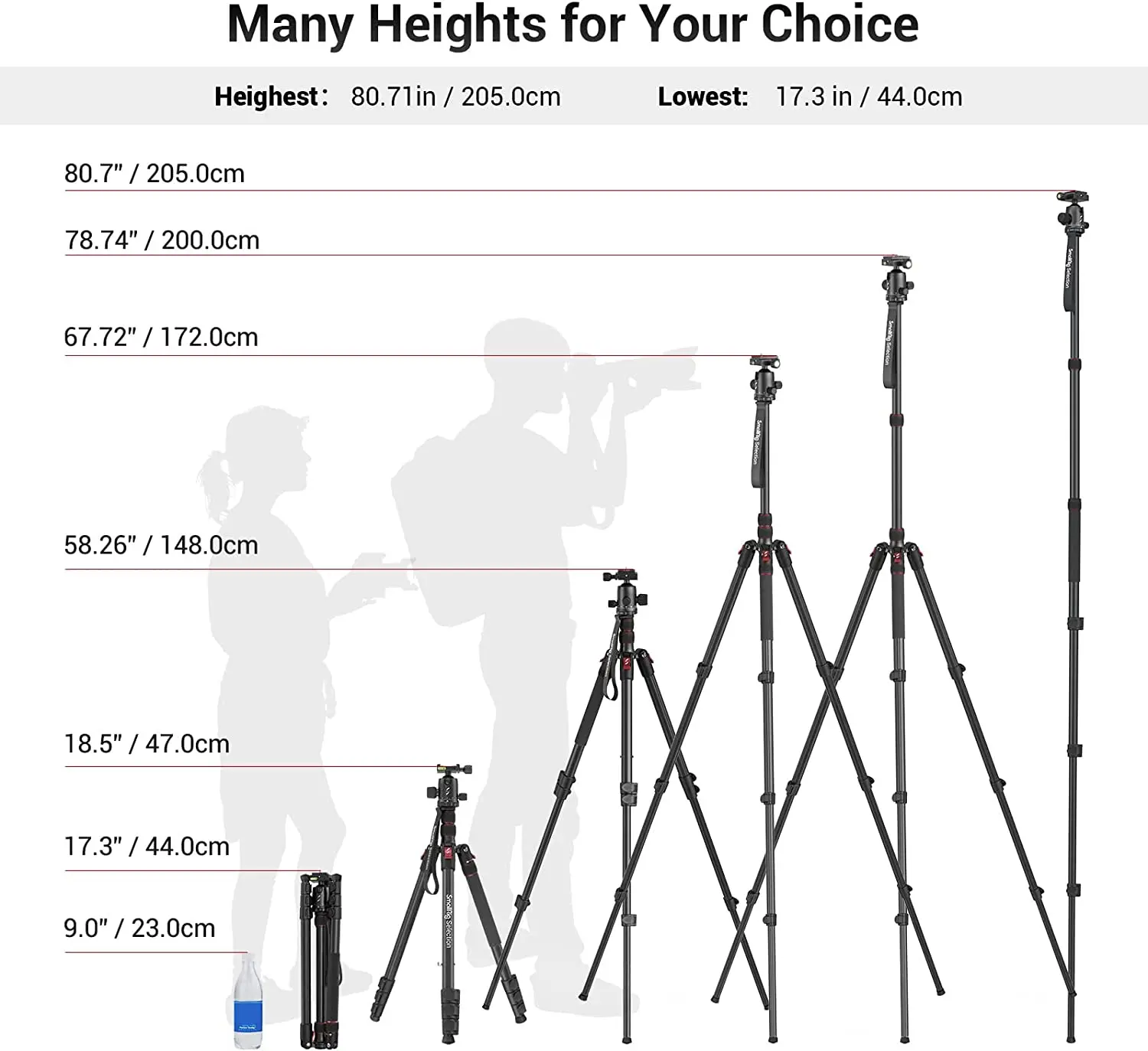 Складной штатив-Монопод из алюминиевого сплава, 360 °
