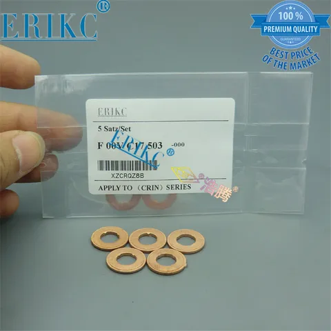 ERIKC Liseron Форсунка с общей топливной магистралью, медная шайба F 00V C17 503, Форсунка для дизельного двигателя, медные прокладки, толщина 1,5 мм