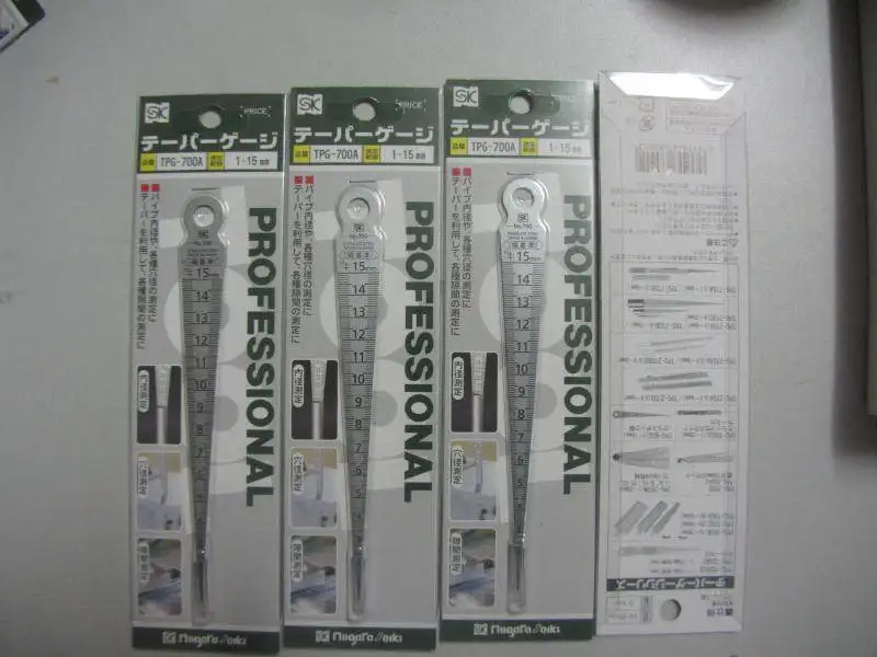 New 700A Gauge SHINWA 1-15mm Gap Gauge, Tapered Gauge 1PCS