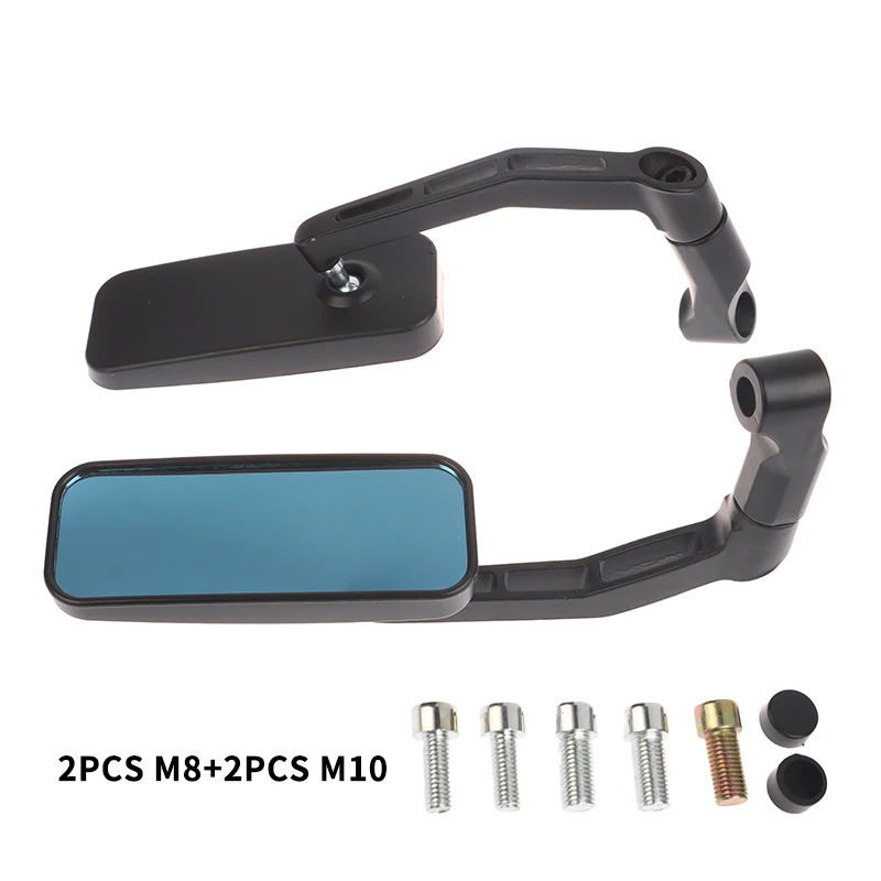 

1 комплект боковых зеркал заднего вида для уличных видов спорта, модифицированные детали мотоцикла, универсальные аксессуары для мотоциклов
