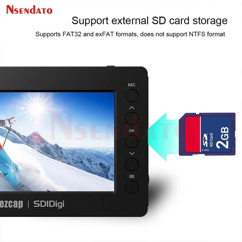 Ezcap279 HDMI SDI Video Recorder Capture Card Box 1080P 60fps HDMI SDI to HDMI Micro SD Game Video Capture Card Live Streaming