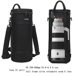 T41 Single Shoulder Crossbody Photography Bag Double Shoulders Camera Bag for Sony Micro Single A7 With 200-600 Telephoto Lens
