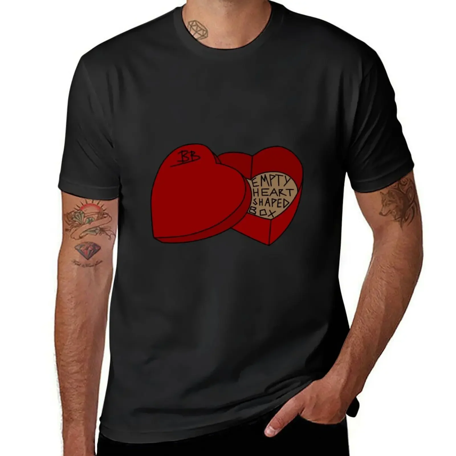 

Empty Heart Shaped Box -Benson Boone (red version) T-Shirt funny meme t-shirts Funny t-shirt men clothings