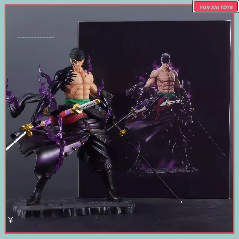 

24cm Anime One Piece Sky Painted Roronoa Zoro Action Figure Statue Custom Model Doll Peripheral Collection Figurines Gift Gk Toy