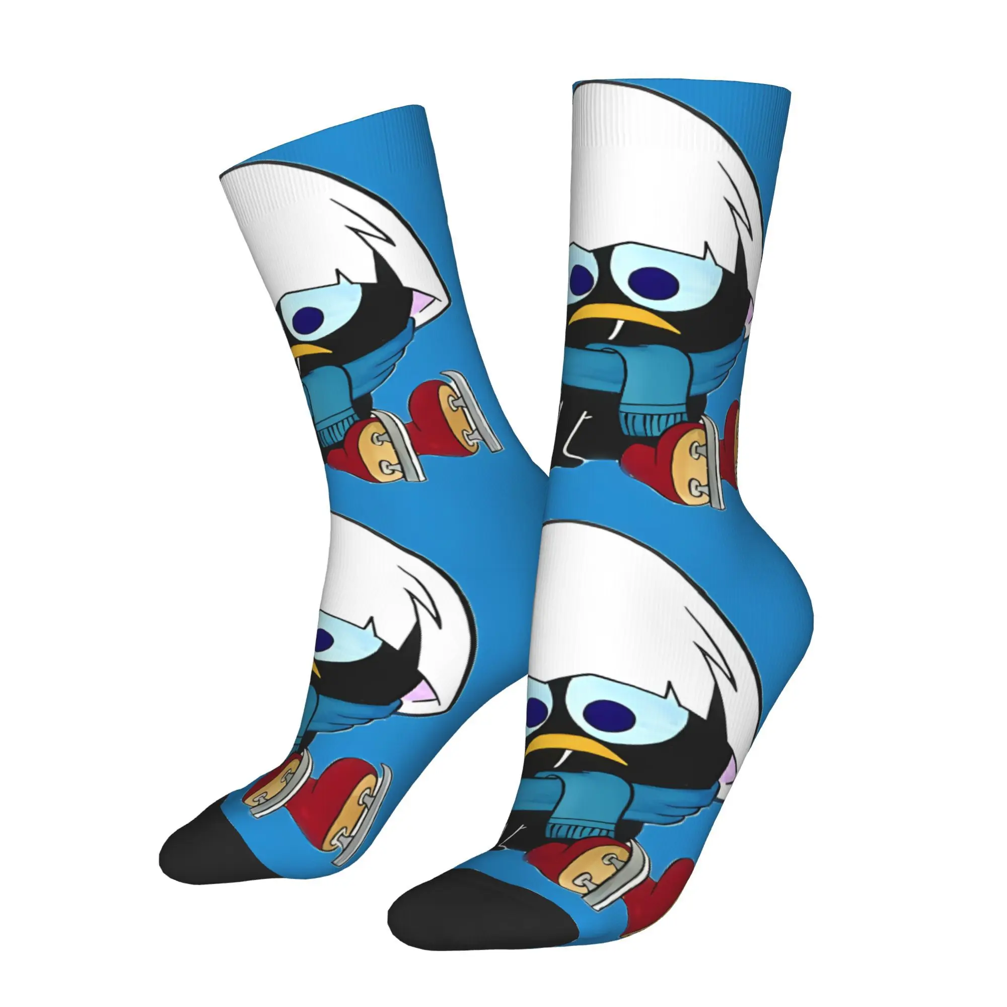 

Happy Funny Men's Socks Cartoon Chicken Pattern Vintage Harajuku Hip Hop Novelty Crew Sock Gift Pattern Printed