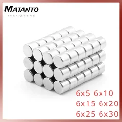 6x5 6x10 6x15 6x20 6x25 6x30mm disco terre Rare magneti al neodimio N35 piccolo magnete di ricerca rotondo forte 6 x5 6 x10 6 x15 6 x20