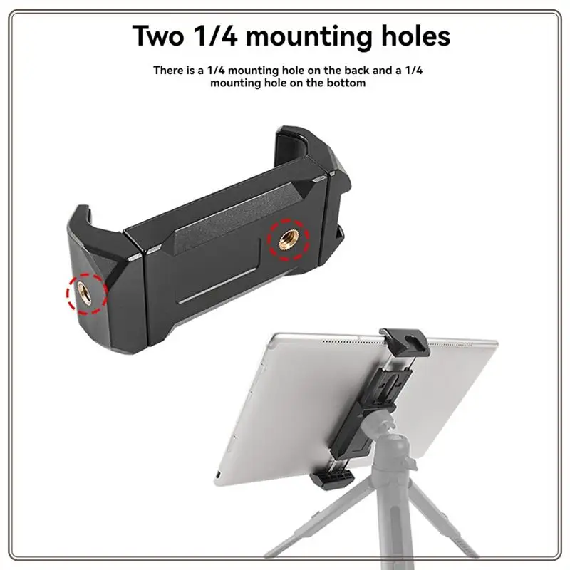 حامل مشبك هاتف موثوق به عالمي قابل للتعديل حذاء بارد إلى مشبك سيلفي للميكروفون مناسب للأجهزة اللوحية والهواتف، عالمي أ