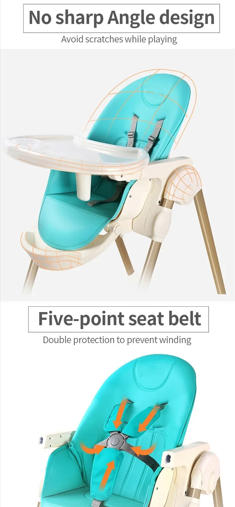 Newborn baby high chair 3 in 1 / baby chair table / children chair for 1-3 years old