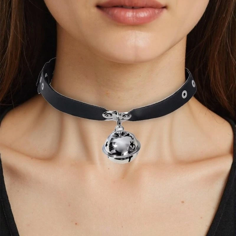 652f Catgirl cosplay Accessoires Half gezichtsmasker Rivets Lederen Choker Set voor vrouwen