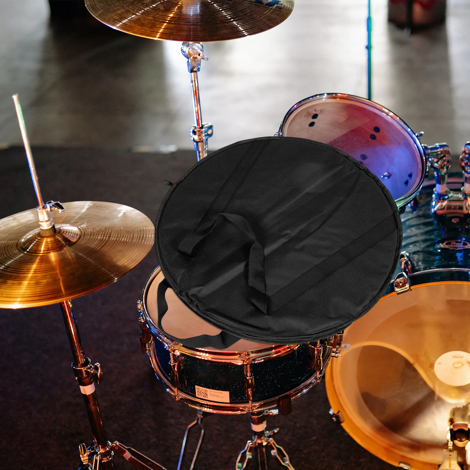 

Сумка для тарелок ударных инструментов из ткани Оксфорд с усиленными швами, устойчивая к царапинам, портативная, для хранения аксессуаров.