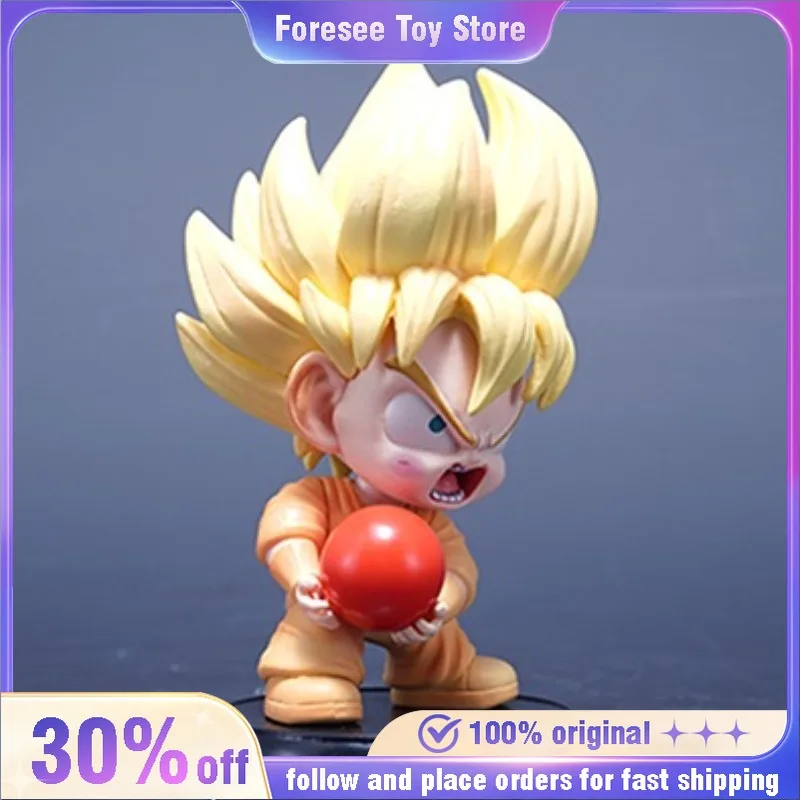 

New 12cm Anime Dragon Ball Z Figure Childhood Son Goku Action Figures Q-version PVC GK Desk Decor Collection Model Gifts Toys