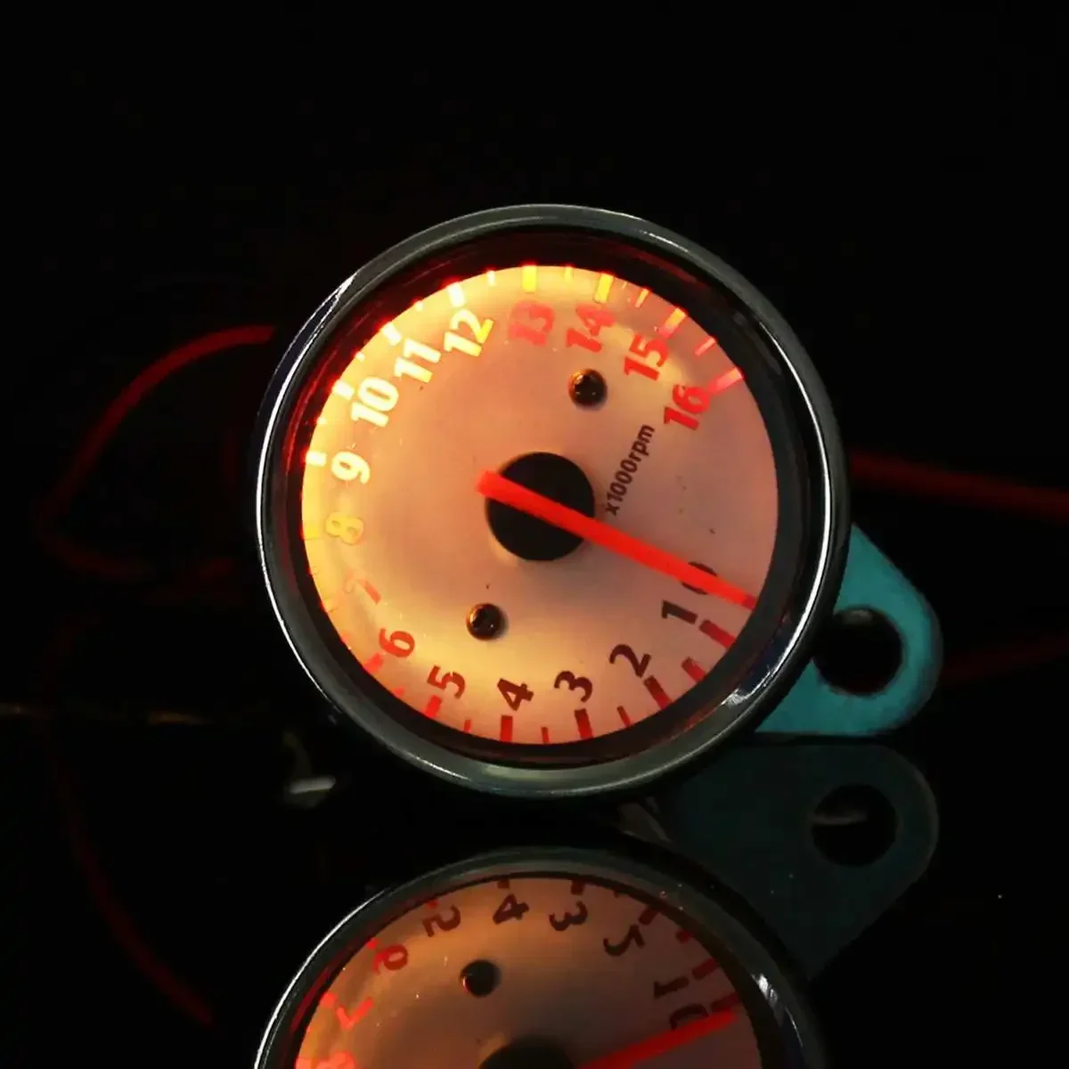 16000 RPM For 1 2 3 Cylinders Waterproof 12V Universal Motorbike Speedometer 2 4 Stroke Motorcycle Mechanical Tachometer Gauge