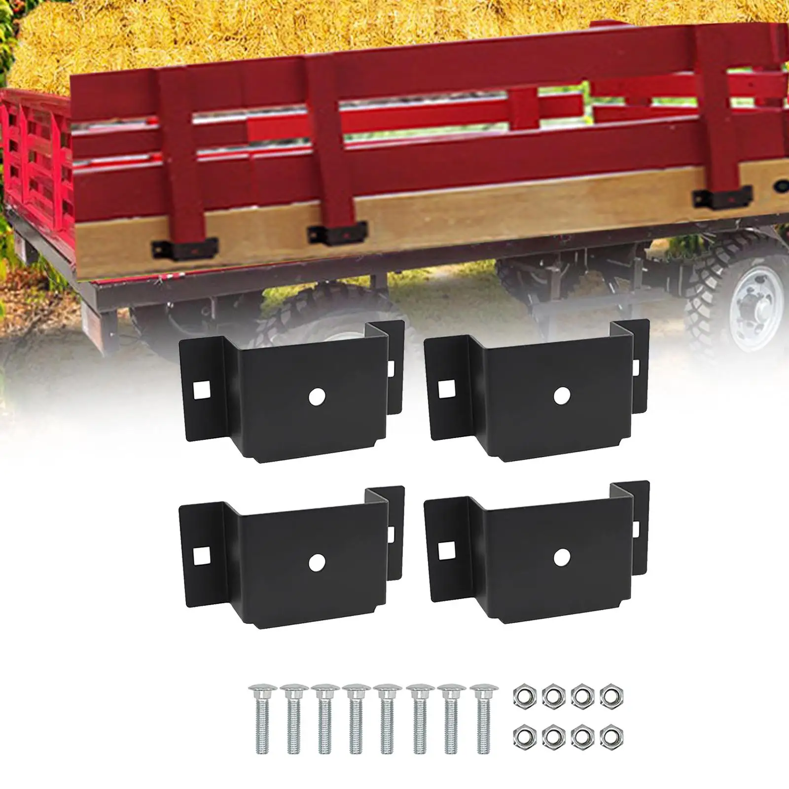 

4-х шт., металлические сверхмощные карманы для прицепа с плоской кроватью, автофургона