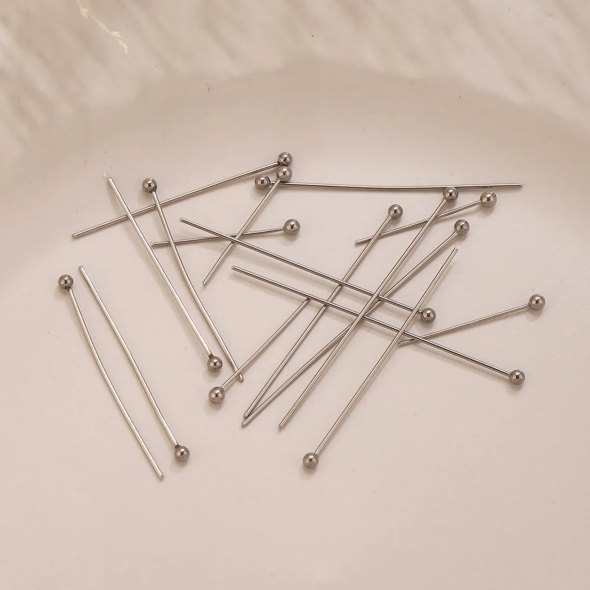 50pcs/lot 20 25 30 35mm Stainless Steel Ball Head Pins Handmade For DIY Jewelry Making Findings Supplies Accessories