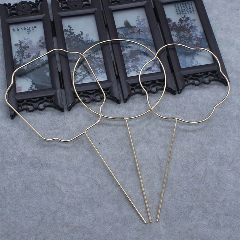 DIY Hand Fan Frame Traditional Chinese Clothing Accessories Fan Bone Skeleton For Cosplay Photo Props Wedding Holidays Decor