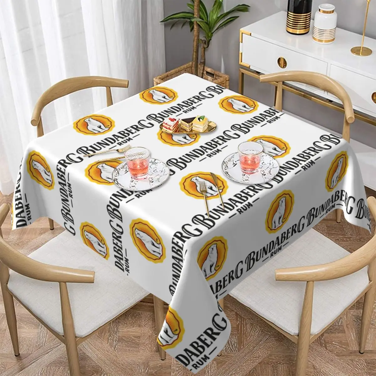 

Bundaberg Rum водонепроницаемая квадратная скатерть маслостойкая скатерть для кухонных мероприятий крышка обеденного стола
