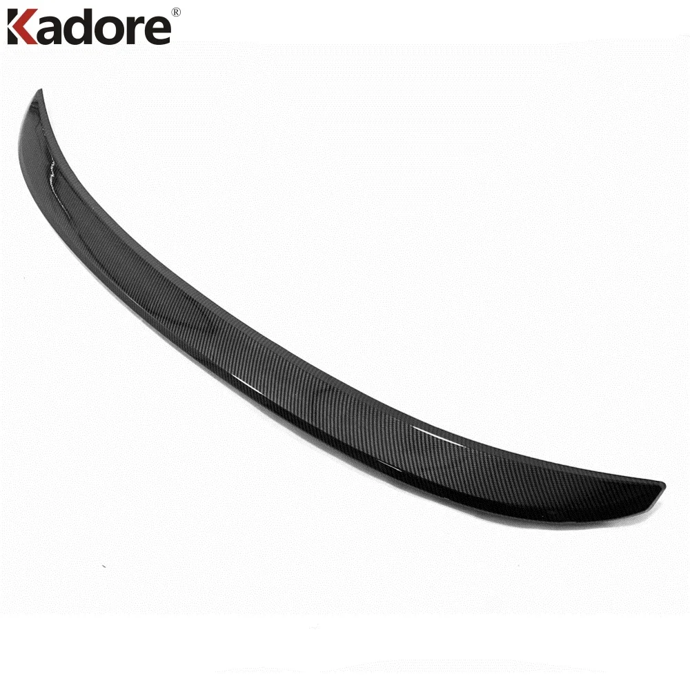 Rear Trunk Wing Spoiler Cover Trim For Ford Focus 2019-2021 2022 2023 2024 Sedan Carbon Car Tail Gate Molding Strip Accessories