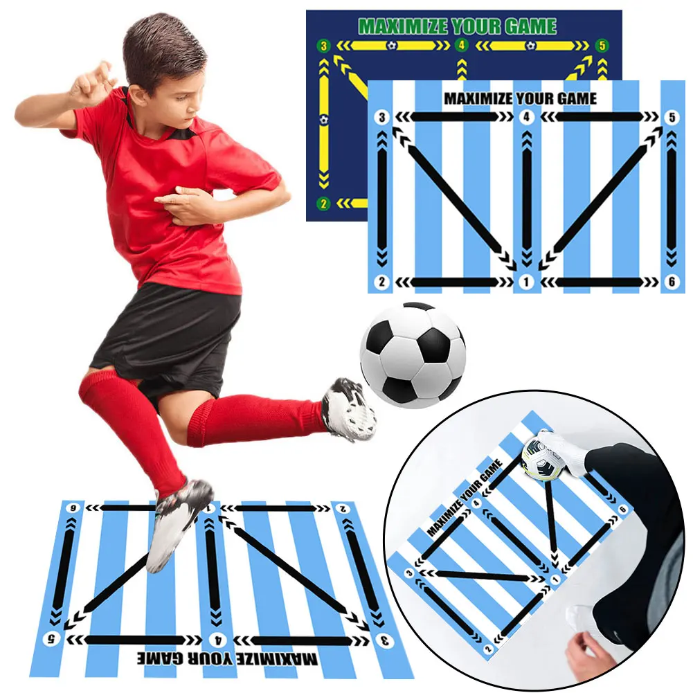 

Football Training Mat Durable Foldable Kids Adults Soccer Training Mat Dribble Training Mat Football Training Ourdoor Equipment