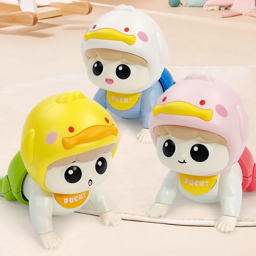 

Baby Crawling Toys with Music Electric Baby Doll Toy for Toddler Learn Toy Climb Educational Toddler Moving Toy 0-6-12Months