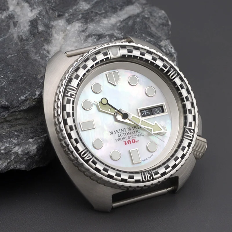 NH35 NH36 Automatic Men Dive Watch With 200M Waterproof Resistance Design For Seiko 6105 6309 Turtle Abalone Stainless  Watch