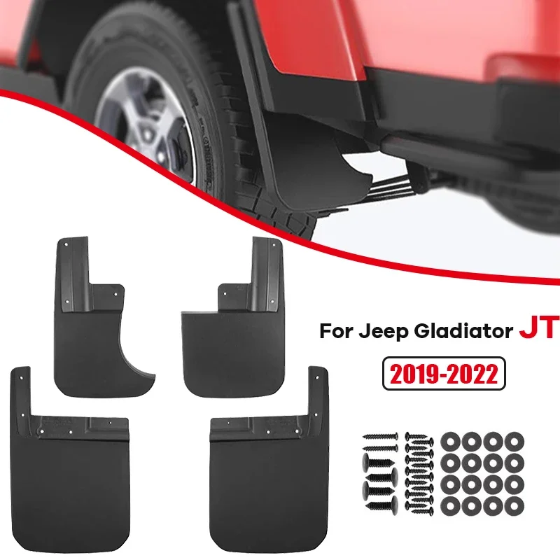 

Pickup Auto Front Rear Wheel Mudguard For Jeep Gladiator JT 2019- 2022 Exterior Accessories Mud Flap Protective Guard ﻿