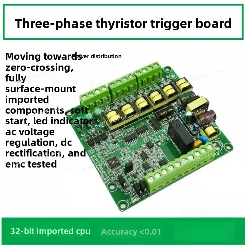 

Three-phase SCR Trigger Board Thyristor Voltage Regulating Rectifier Module Power Regulator Power Controller