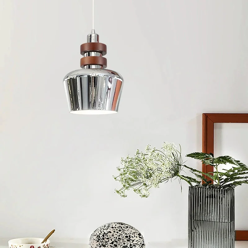 Modern Creative Wrought Iron Pendant Light LED Restaurant Bar Counter Pendant Lamp Bedroom Hallway Study Lighting Hanging Lights