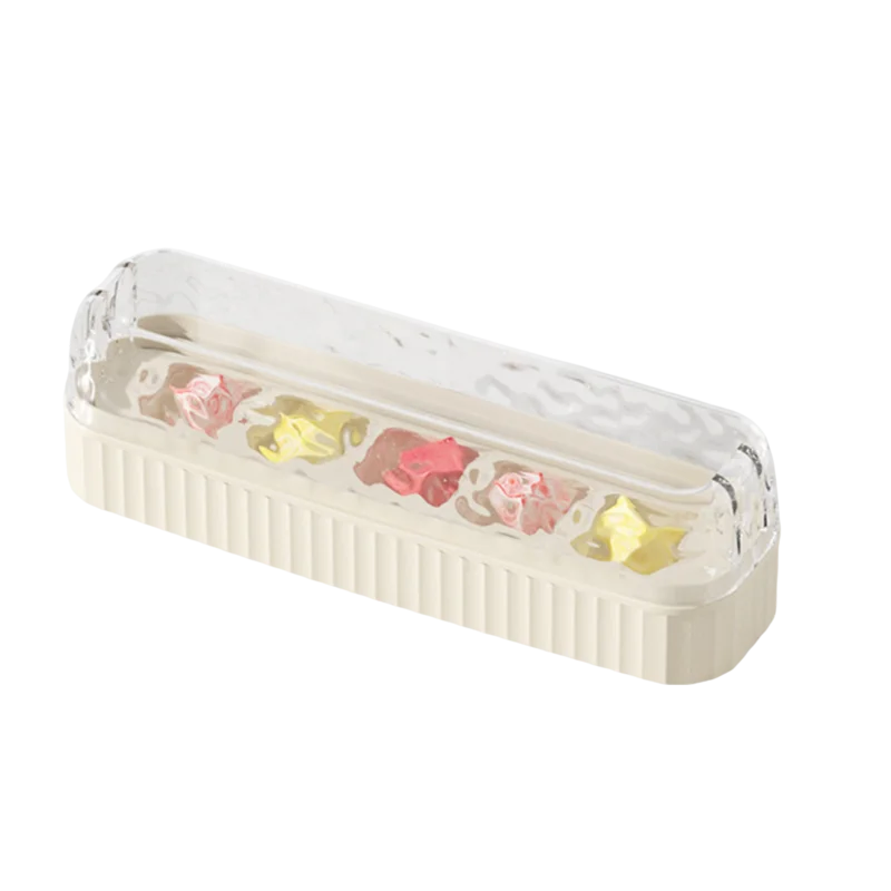 

Ice Cube Tray With Bin Easy Release Ice Trays For Freezer Food Grade Easy Demolding Ice Cube Tray With Bin And Spill-Resistant