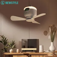USB Rechargeable Mini Ceiling Fan Dormitory Home Remote Control Quietly Ceiling Fan Light Outdoor Camping Fan with Night Light