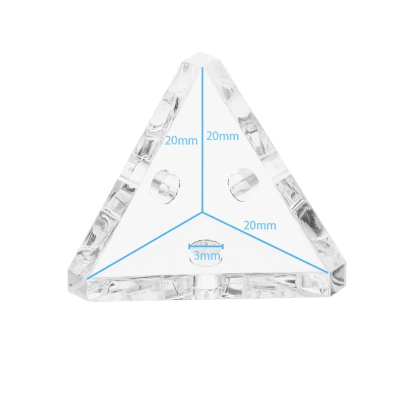 Clear Acrylic Connector Brackets Corner Connectors for Secure Shelf Installation Dropship