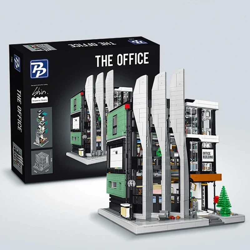 

3828PCS Kids Building Blocks Creative Office Building Street View Brick Modular House Model Children's Toys For Birthday Gifts