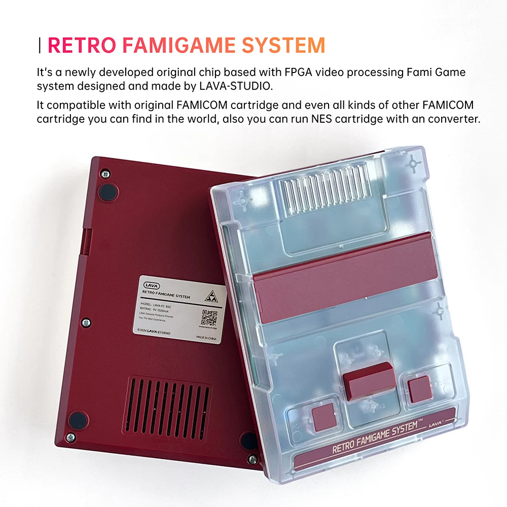 RGB Famicom LAVA-FC RSC Retro Family Game Console Support RGBS/S