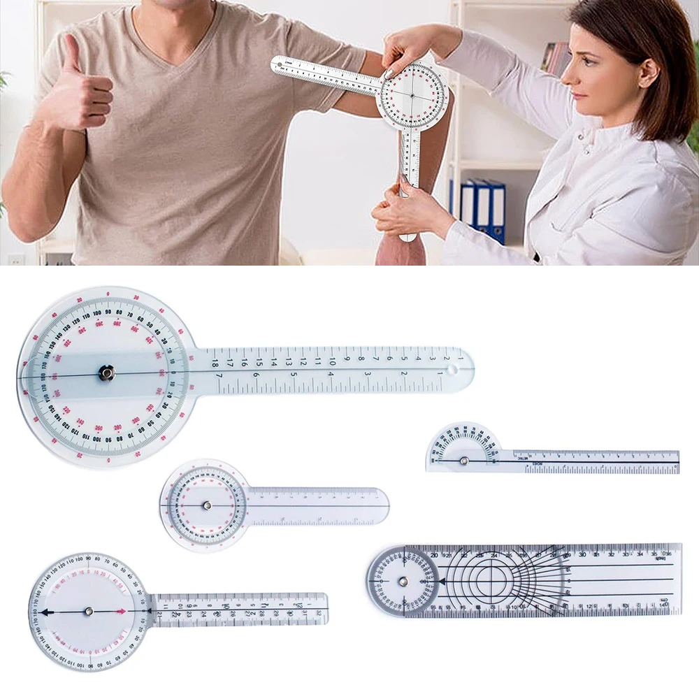 

0- 360 Degree Goniometer Angle Medical Spinal Angle Ruler Angle Inclinometer Ruler Protractor Angle finder Measuring Tool