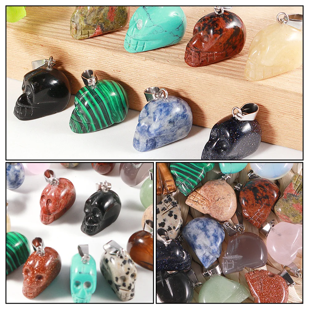 

8pcs Skull Pendant Jewelry Diy Accessories Durable Pendants For Handicraft Decoration Jewelry Making Tools
