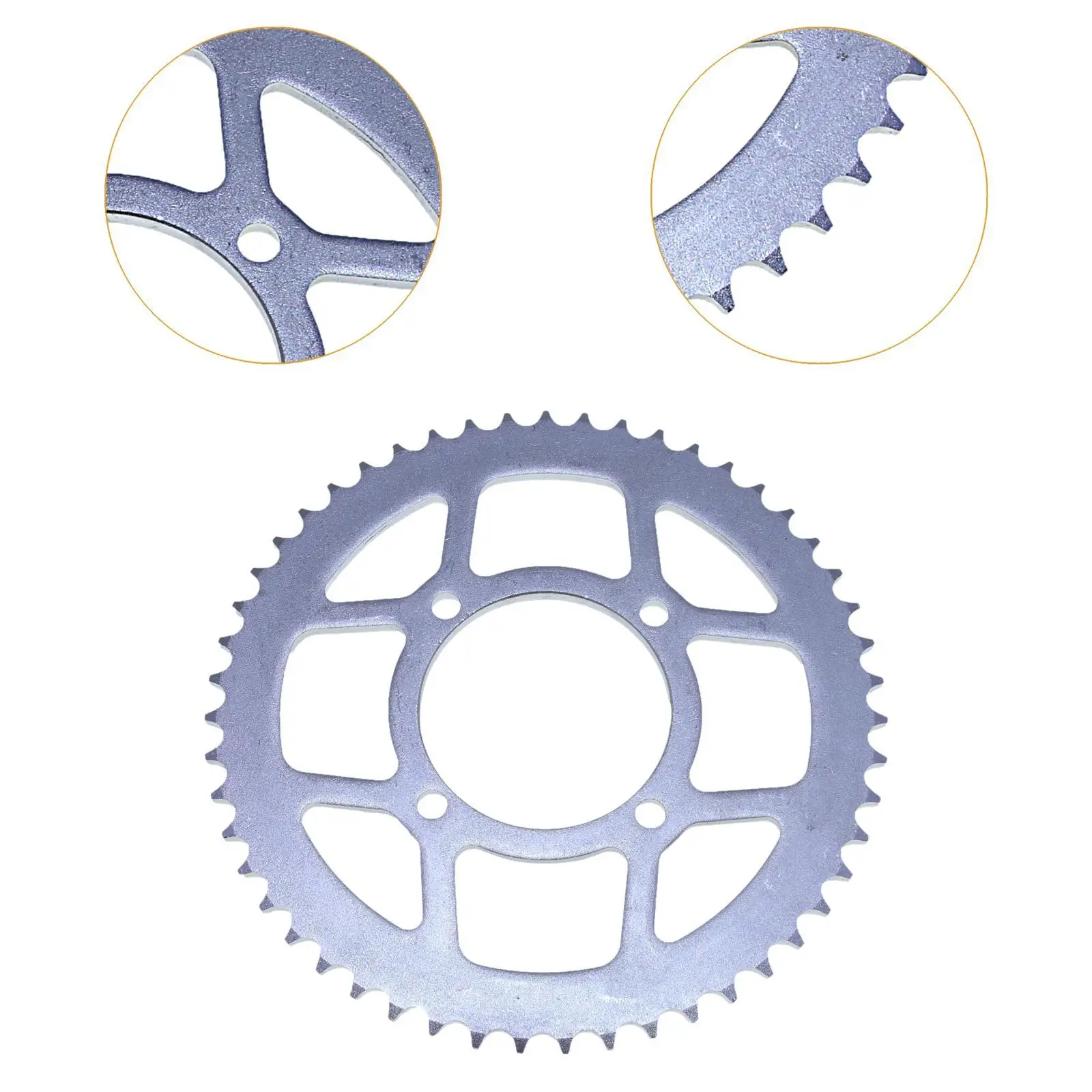 Roda dentada redonda para motocicleta, fácil de instalar, roda dentada multiuso, para bicicleta elétrica, dirt bike, motocicleta, atv