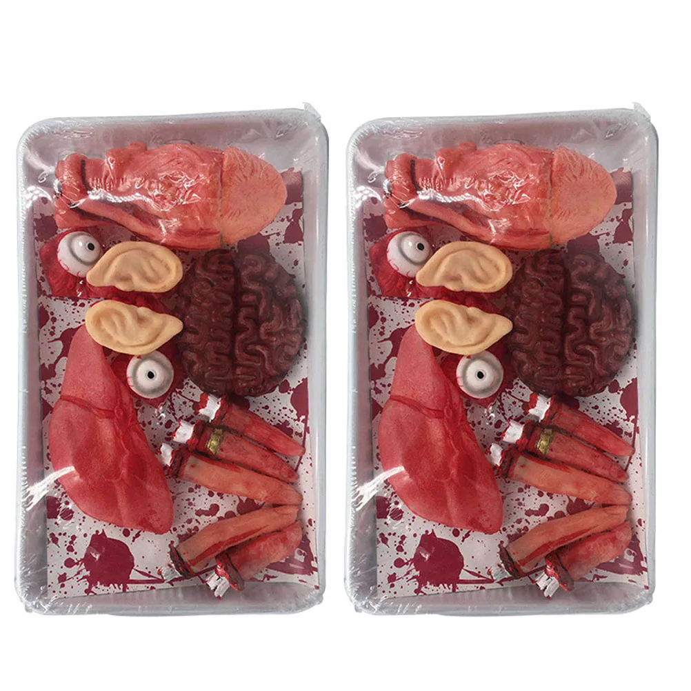

2 Boxes Bloody Halloween Props Scary gans Props Latex Scary Decoration Party Supplies Halloween