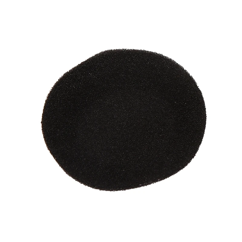 Housses de coussinets de remplacement pour écouteurs, casque, sauna, téléphone noir, 55mm, 8 paires