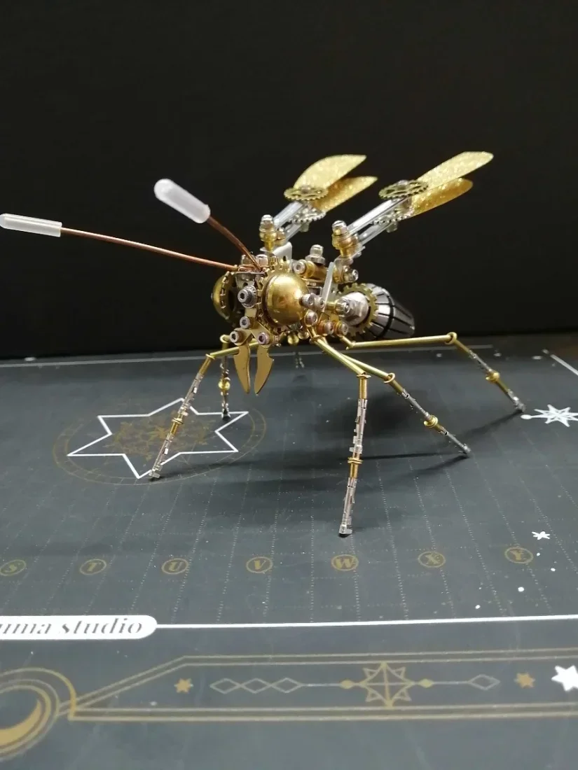 Kit de modelo de metal de mariposa fénix de rompecabezas 3D DIY - Artesanía de ensamblaje de insectos mecánicos Cyberpunk para adultos