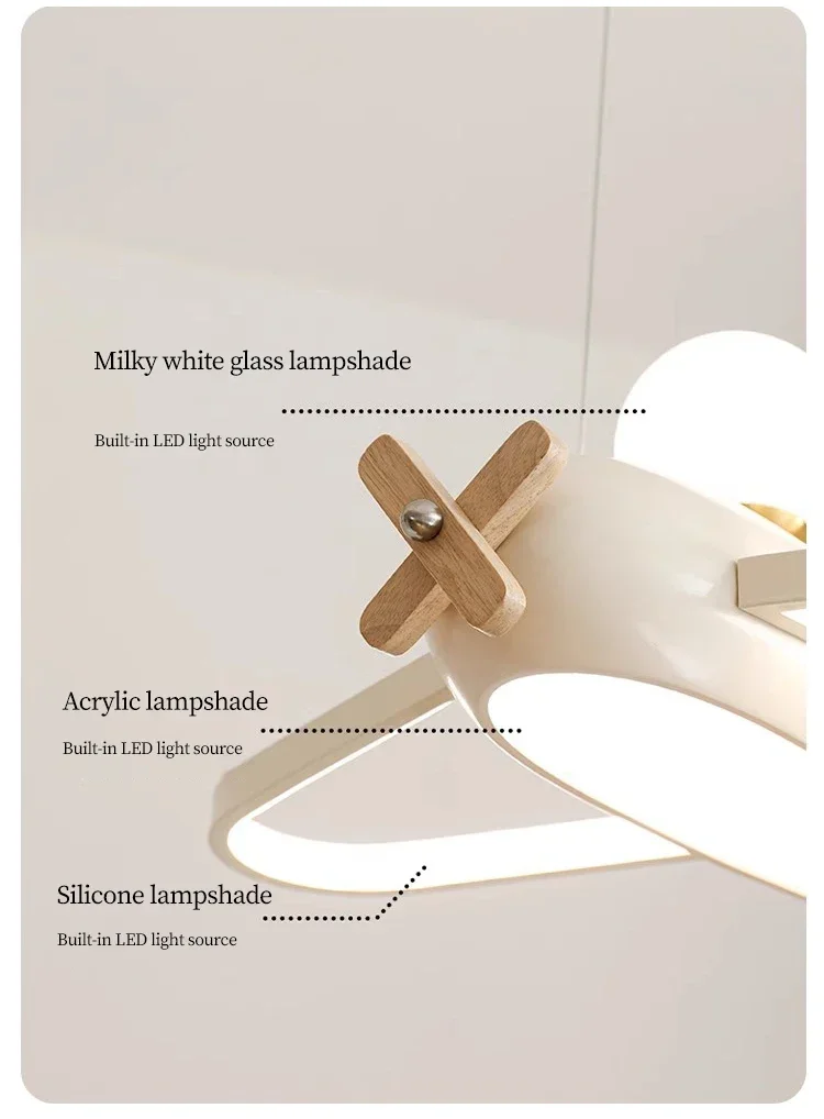 Flugzeug Deckenleuchte Cartoon Kinder Deckenleuchte Kreatives Design Led Weiß Lampe Wohnzimmer Esszimmer Baby Kinderzimmer Zimmer Dekor Lampe – Detail 12